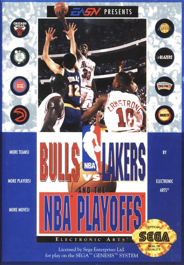 The GameZone - Bulls vs Lakers and the NBA Playoffs - Video Game - Sega Genesis