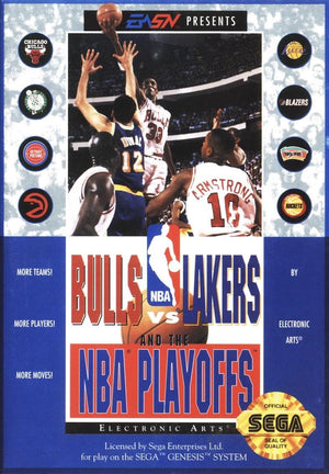 The GameZone - Bulls vs Lakers and the NBA Playoffs - Video Game - Sega Genesis