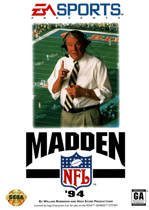 The GameZone - Madden NFL '94 - Video Game - Sega Genesis