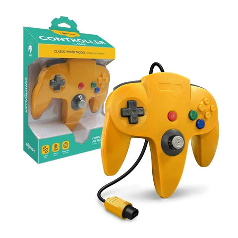 Tomee Classic N64 Controller-Yellow - Nintendo 64