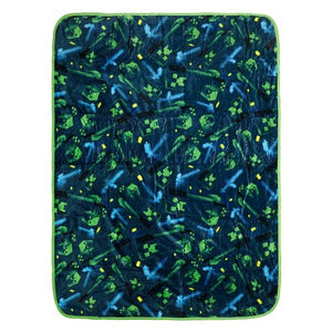 Minecraft Creeper Fleece Throw Blanket - Nov