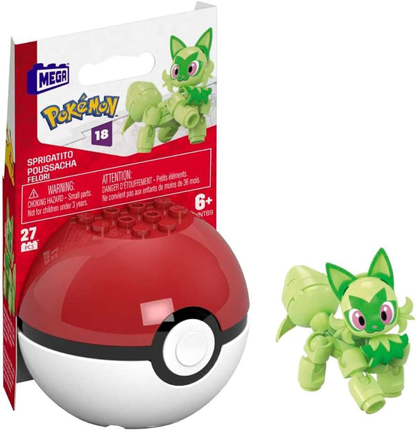 Mega Construx PokeBalls-Sprigatito - Toys